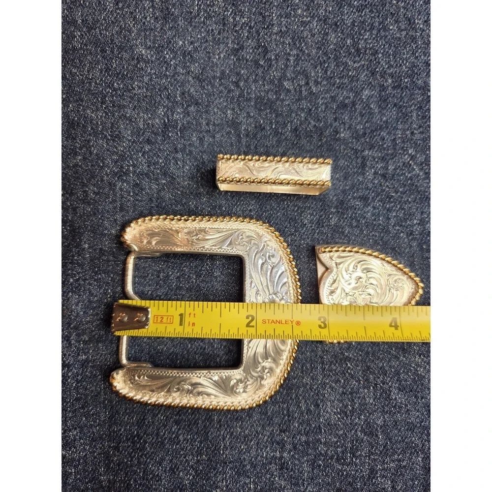Montana Silversmiths Women's Western Belt Buckle Trio Set Tip Keeper NWOT